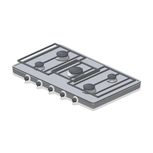 Gas hob, five burner (Home Appliances and Utility Room)