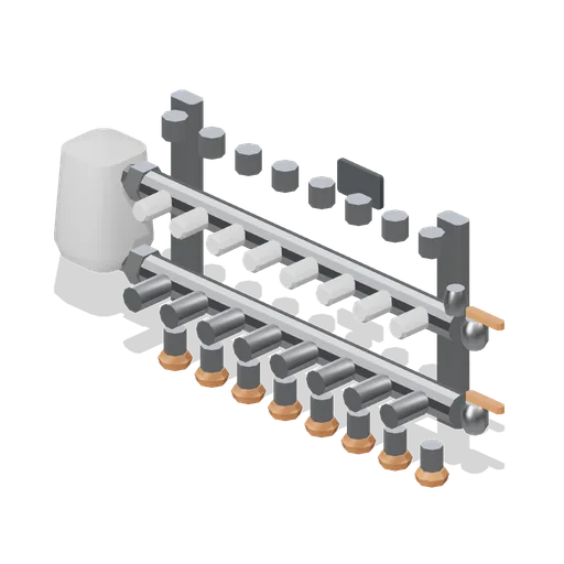 Underfloor heating manifold, eight port (Home Appliances and Utility Room)