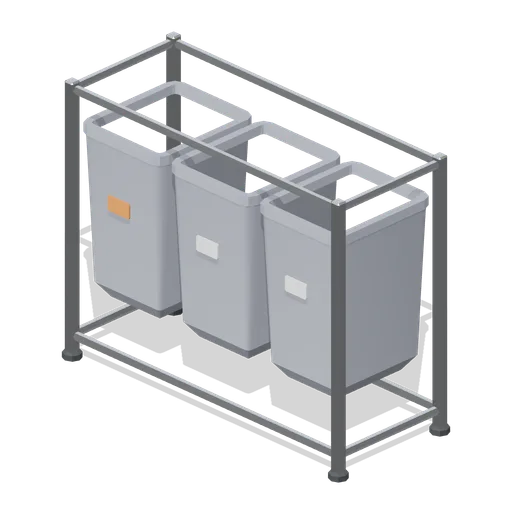 Three bay sorting hamper (Home Appliances and Utility Room)