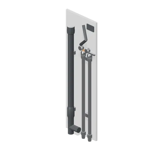 Utility plumbing stack (Home Appliances and Utility Room)