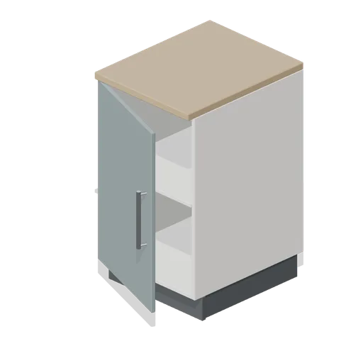 Kitchen base unit 500 (Fitted Kitchen and Bathroom Builder)