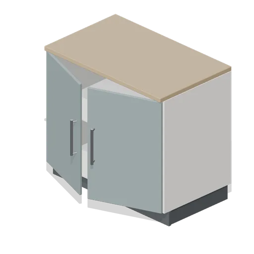 Kitchen base unit 1000 (Fitted Kitchen and Bathroom Builder)