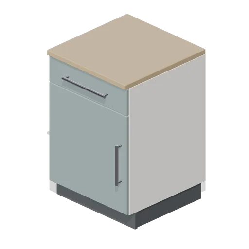 Kitchen base unit 600 with drawer line (Fitted Kitchen and Bathroom Builder)
