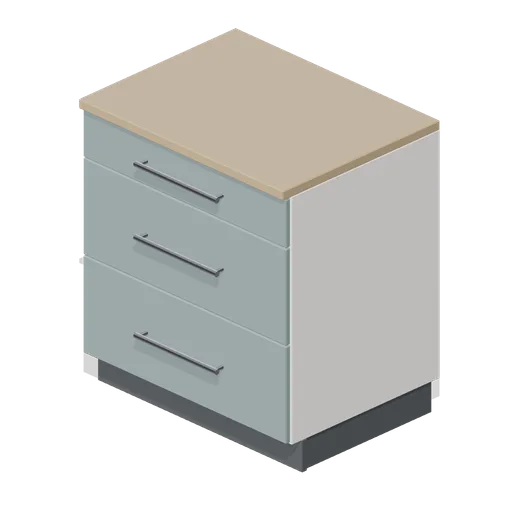 Kitchen pan drawer base unit 800 (Fitted Kitchen and Bathroom Builder)