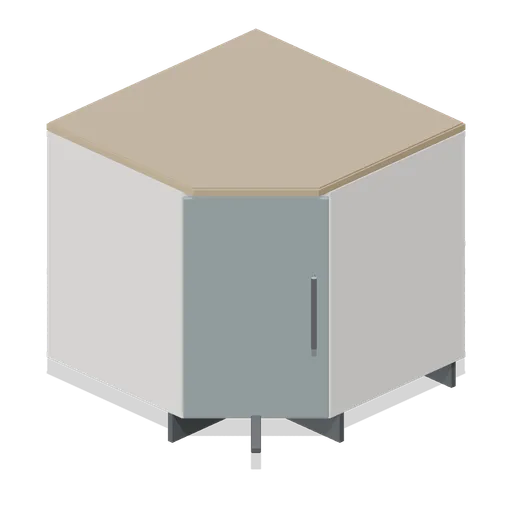 Kitchen carousel corner base unit 900 (Fitted Kitchen and Bathroom Builder)