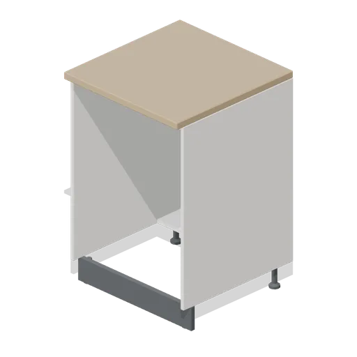 Kitchen undercounter appliance housing 600 (Fitted Kitchen and Bathroom Builder)