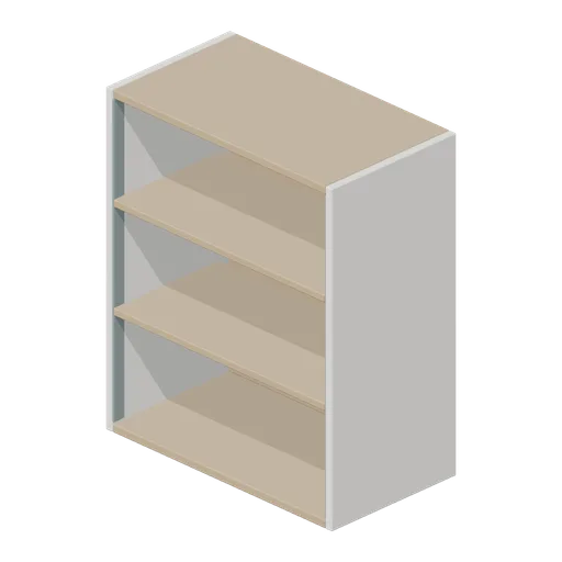 Kitchen open shelf wall unit 600 (Fitted Kitchen and Bathroom Builder)
