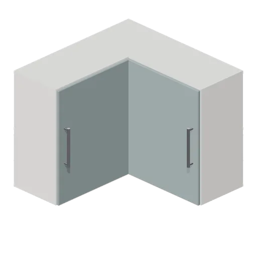 Kitchen L corner wall unit 900 (Fitted Kitchen and Bathroom Builder)