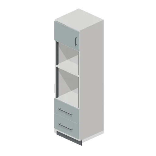 Kitchen double oven housing 600 (Fitted Kitchen and Bathroom Builder)