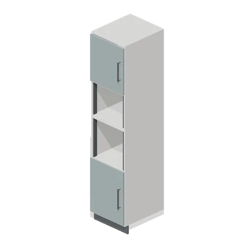 Kitchen microwave and oven housing 500 (Fitted Kitchen and Bathroom Builder)