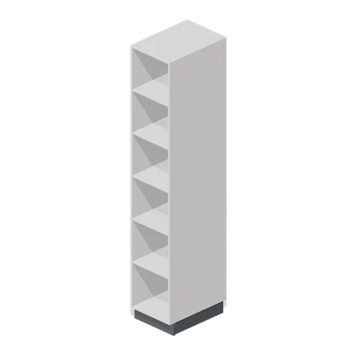 Kitchen tall open shelving 400 (Fitted Kitchen and Bathroom Builder)