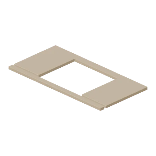 Kitchen worktop with hob cut out (Fitted Kitchen and Bathroom Builder)
