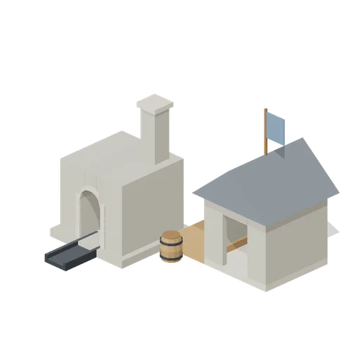 Ore Smelter Upgraded (Medieval RTS Faction Buildings)