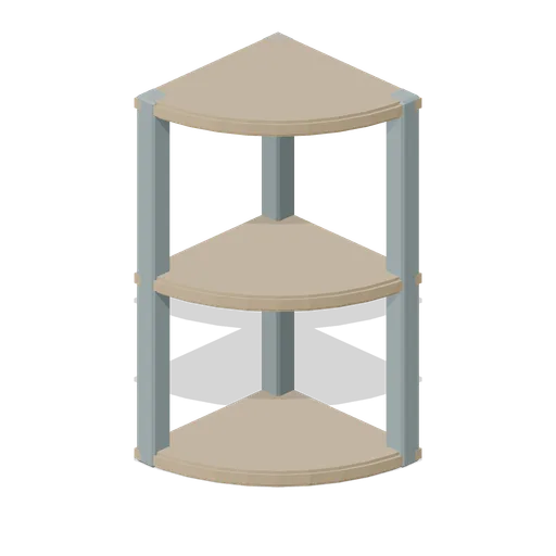Kitchen curved end shelf (Fitted Kitchen and Bathroom Builder)
