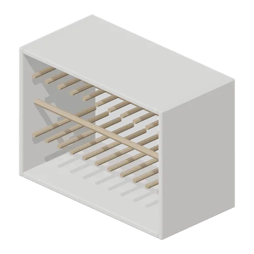 Kitchen plate rack insert 600 (Fitted Kitchen and Bathroom Builder)
