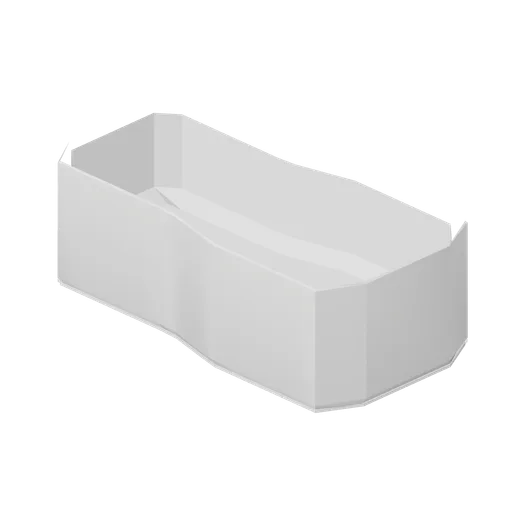 P shape shower bath 1700 (Fitted Kitchen and Bathroom Builder)