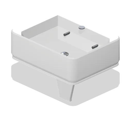 Wall hung basin 600 (Fitted Kitchen and Bathroom Builder)