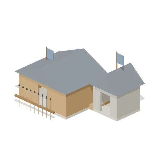 Militia Barracks Upgraded (Medieval RTS Faction Buildings)
