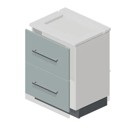 Bathroom vanity unit 600 (Fitted Kitchen and Bathroom Builder)