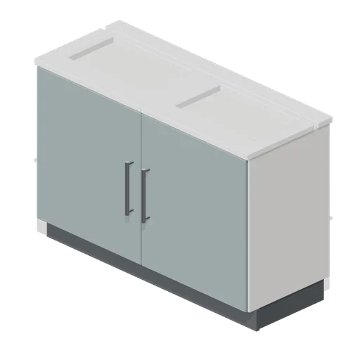 Bathroom double vanity unit 1200 (Fitted Kitchen and Bathroom Builder)