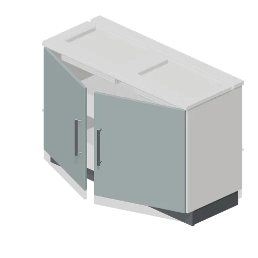 Bathroom double vanity unit 1200 (Fitted Kitchen and Bathroom Builder)