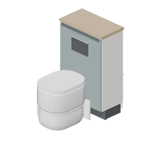 Bathroom WC unit 550 (Fitted Kitchen and Bathroom Builder)