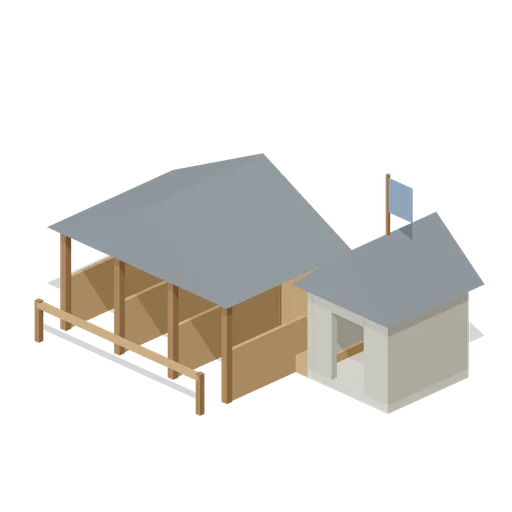 Cavalry Stables Upgraded (Medieval RTS Faction Buildings)