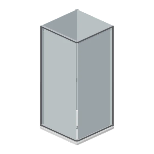 Corner entry shower enclosure 900 (Fitted Kitchen and Bathroom Builder)