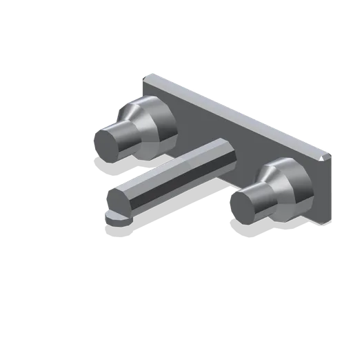 Wall mounted basin tap set (Fitted Kitchen and Bathroom Builder)