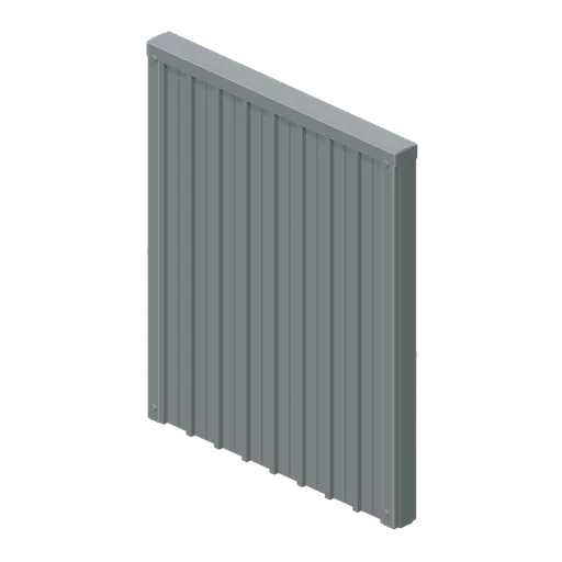 Wall Corrugated Patchwork (Modular Survival Base Builder)