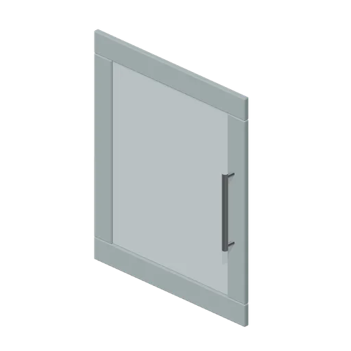 Glazed door front 600 (Fitted Kitchen and Bathroom Builder)