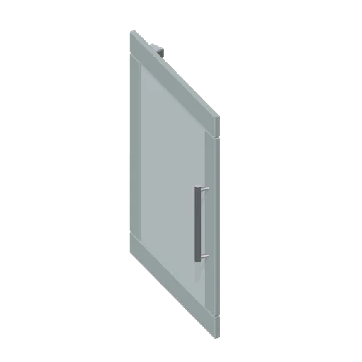 Glazed door front 600 (Fitted Kitchen and Bathroom Builder)