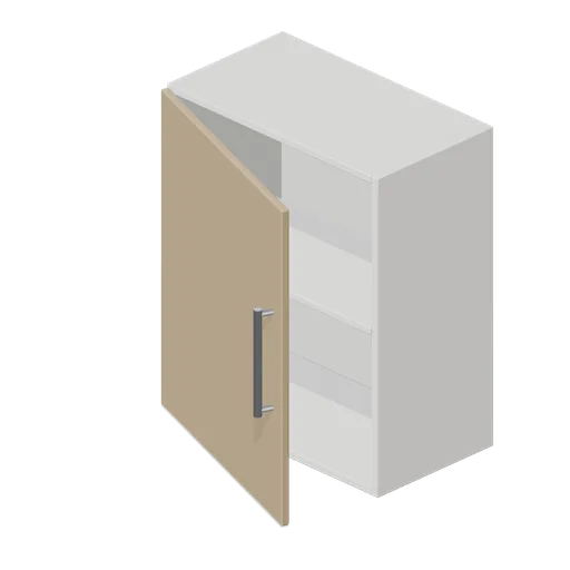 Kitchen wall unit 600 in oak (Fitted Kitchen and Bathroom Builder)