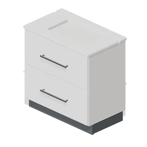 Bathroom vanity unit 800 in gloss white (Fitted Kitchen and Bathroom Builder)