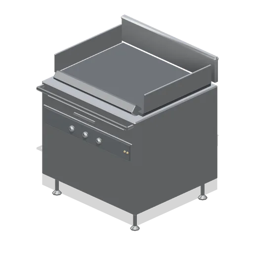 Flat-top griddle (Restaurant Kitchen and Dining Room)