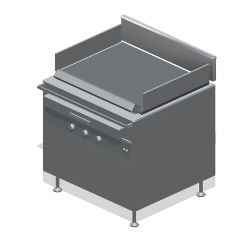 Flat-top griddle (Restaurant Kitchen and Dining Room)