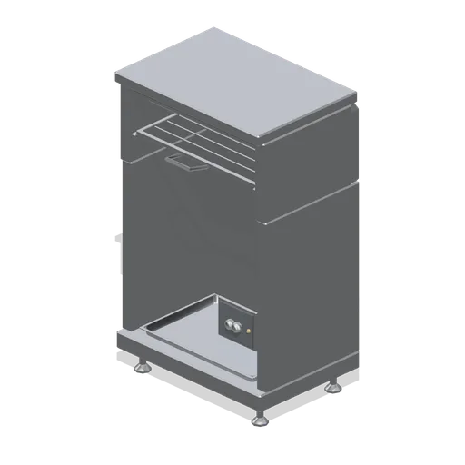 Salamander grill on pedestal (Restaurant Kitchen and Dining Room)
