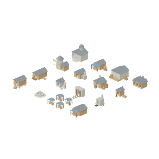 Kingdom Economic Centre (Medieval RTS Faction Buildings)