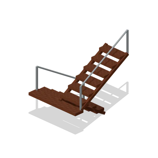 Switchback Stair Flight (Modular Survival Base Builder)
