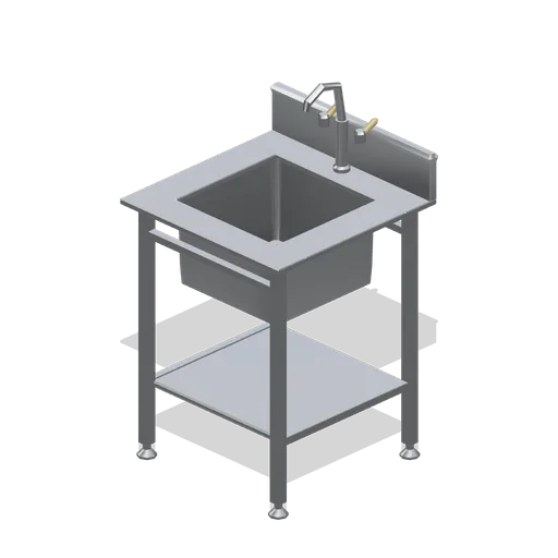 Prep sink on stand (Restaurant Kitchen and Dining Room)