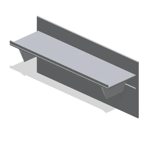 Stainless wall shelf (Restaurant Kitchen and Dining Room)