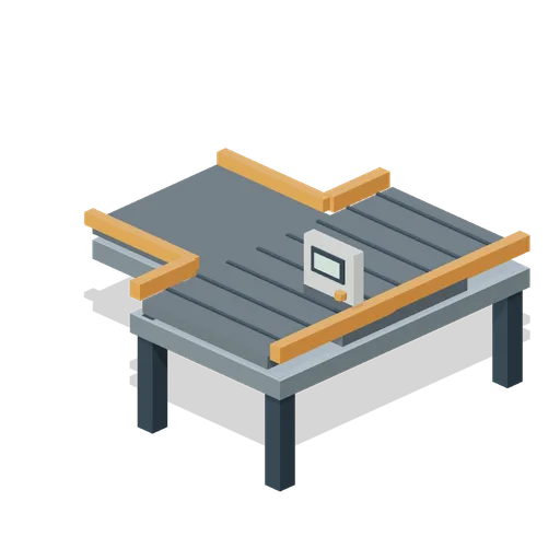 Three-way belt splitter (Factory Conveyor Network)
