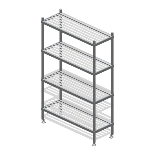 Dry goods shelving bay (Restaurant Kitchen and Dining Room)
