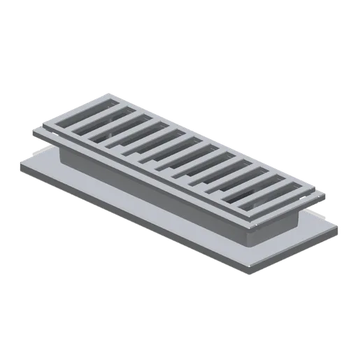 Floor gully with grating (Restaurant Kitchen and Dining Room)