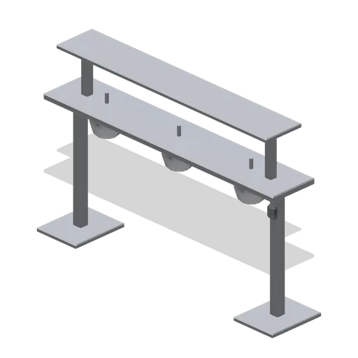 Heat lamp gantry (Restaurant Kitchen and Dining Room)
