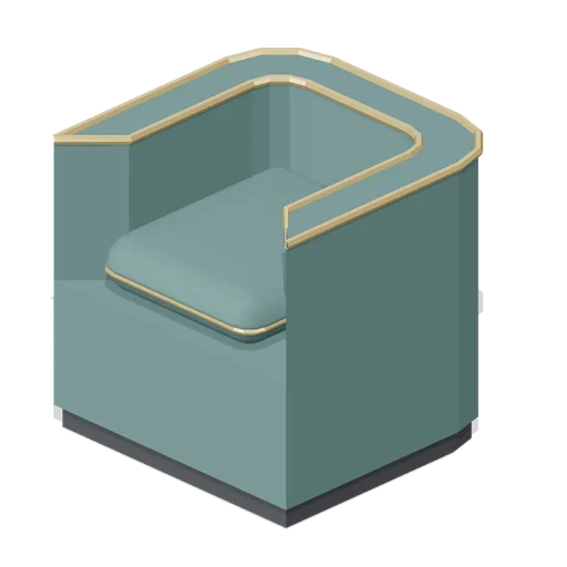 Upholstered tub chair (Restaurant Kitchen and Dining Room)