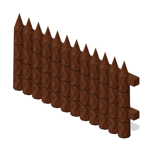 Half Height Palisade (Modular Survival Base Builder)