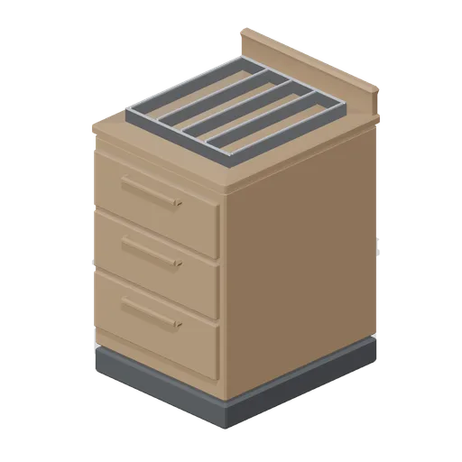 Service station with drawers (Restaurant Kitchen and Dining Room)