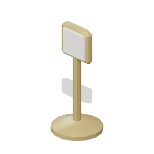 Table number stand (Restaurant Kitchen and Dining Room)
