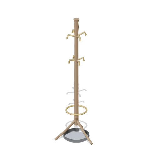 Coat stand with umbrella ring (Restaurant Kitchen and Dining Room)